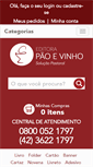 Mobile Screenshot of paoevinho.com.br